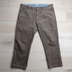Peter Millar Pants Mens 39x26 Superior Soft Corduroy Five-Pocket Brown MF23B29‎
